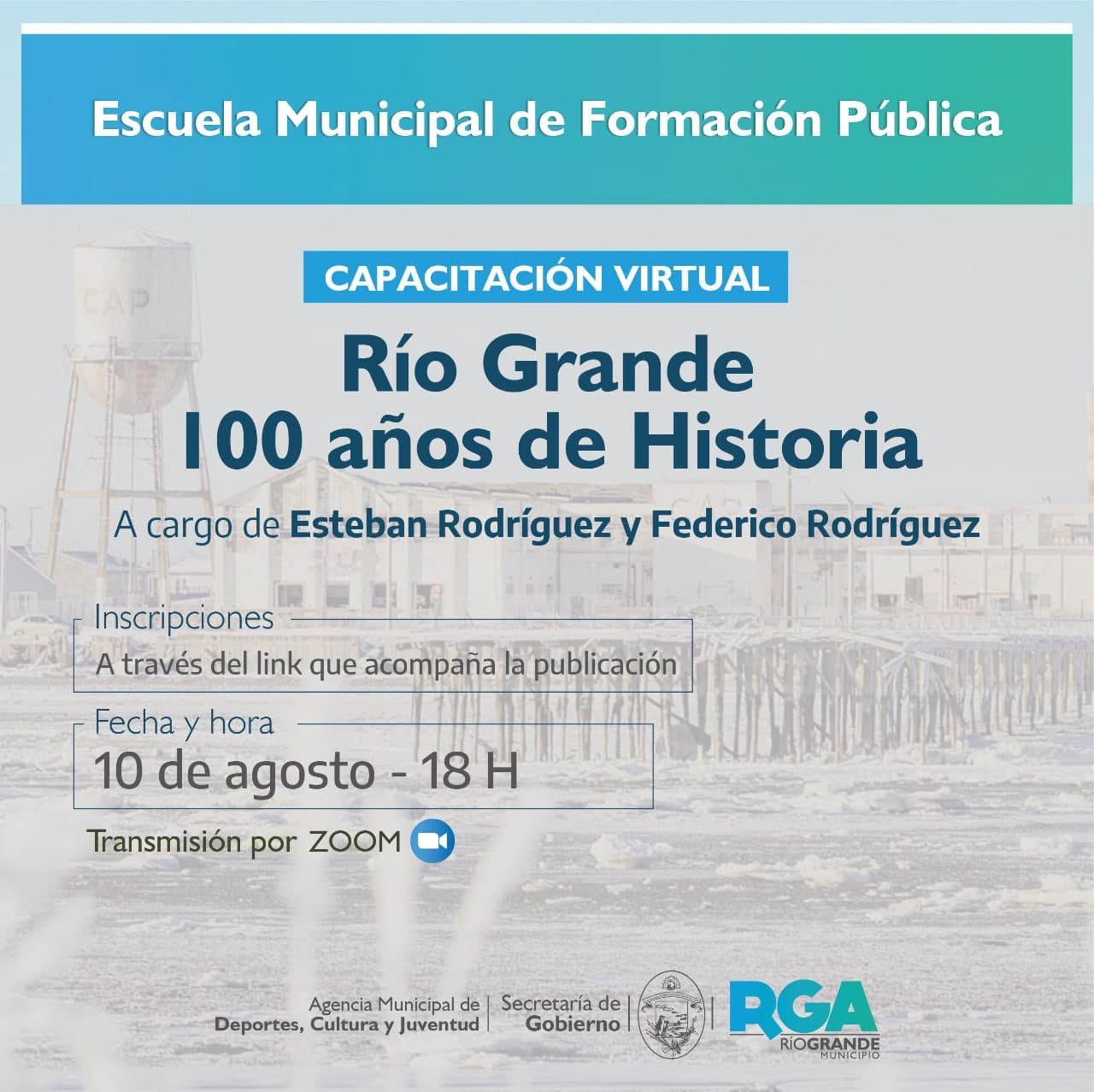 Se brindará una capacitación para docentes sobre la historia de Río Grande